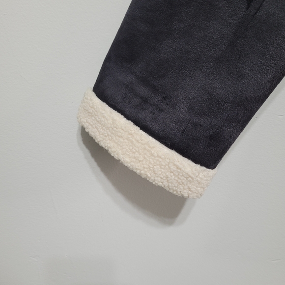 Koolaburra by UGG Faux Shearling Coat with Trim Black Size L - Picture 4 of 16